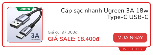 Sale đầu tháng vẫn còn: Tai nghe, cáp sạc, quạt mini... có món giá chỉ 18.000đ- Ảnh 8.