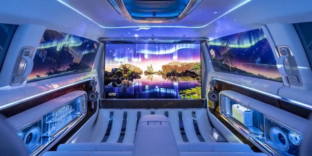 Mercedes hé lộ xe van điện siêu sang: Nội thất vô cùng xịn sò, màn hình 65 inch và 42 loa trải nghiệm như rạp chiếu phim- Ảnh 4. Mercedes hé lộ hi88.con điện siêu sang: Nội thất vô cùng xịn sò, màn hình 65 inch và 42 loa trải nghiệm như rạp chiếu phim- Ảnh 4.