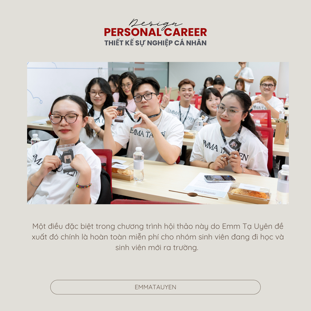 “Thiết Kế Sự Nghiệp Cá Nhân”: Chương trình phi lợi nhuận dành cho các bạn sinh viên.- Ảnh 3. “Thiết Kế Sự Nghiệp Cá Nhân”: Chương trình phi lợi nhuận dành cho các bạn sinh viên.- Ảnh 3.