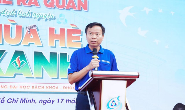 GS.TS Mai Thanh Phong – Hiệu trưởng Nhà trường, Trưởng Ban chỉ đạo Chiến dịch phát biểu tri ân doanh nghiệp tài trợ và giao nhiệm vụ cho các chiến sĩ. GS.TS Mai Thanh Phong – Hiệu trưởng Nhà trường, Trưởng Ban chỉ đạo Chiến dịch phát biểu tri ân doanh nghiệp tài trợ và giao nhiệm vụ cho các chiến sĩ.