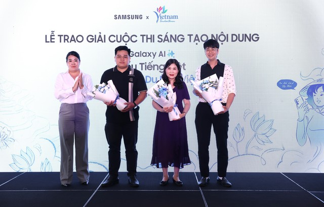 Samsung cùng Cục Du lịch Quốc gia Việt Nam vinh danh những người đoạt giải cuộc thi “Galaxy AI Hiểu Tiếng Việt, Tôn vinh Du lịch Việt”- Ảnh 1. Samsung cùng Cục Du lịch Quốc gia Việt Nam vinh danh những người đoạt giải cuộc thi “Galaxy AI Hiểu Tiếng Việt, Tôn vinh Du lịch Việt”- Ảnh 1.