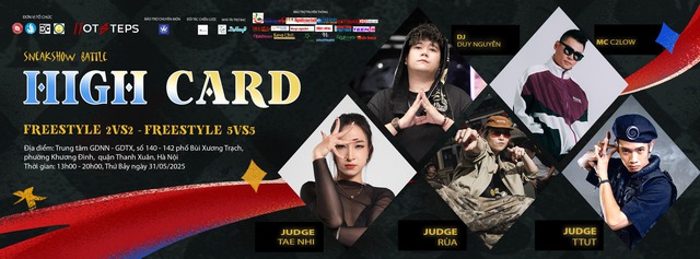 HOTSTEPS 2025 SNEAKSHOW BATTLE - “HIGH CARD”: THIÊU CHÁY SÀN ĐẤU, LẬT MỞ ĐAM MÊ- Ảnh 1. HOTSTEPS 2025 SNEAKSHOW BATTLE - “HIGH CARD”: THIÊU CHÁY SÀN ĐẤU, LẬT MỞ ĐAM MÊ- Ảnh 1.