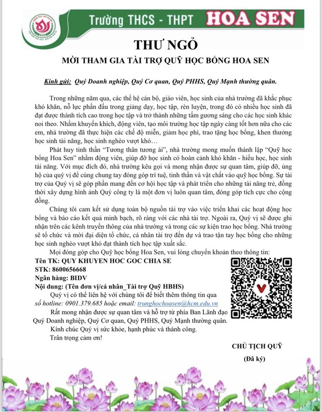 Mô hình gây quỹ học bổng trong trường học – Nơi hội tụ của lòng nhân ái!- Ảnh 3. Mô hình gây quỹ học bổng trong trường học – Nơi hội tụ của lòng nhân ái!- Ảnh 3.