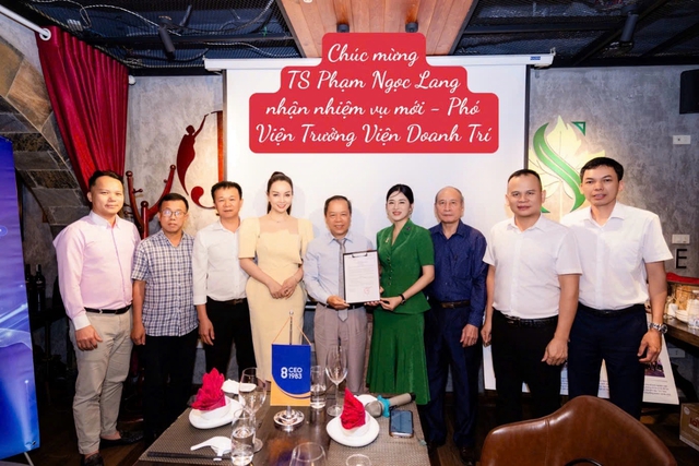 Bổ nhiệm TS. Phạm Ngọc Lang làm Phó viện trưởng Viện Doanh trí- Ảnh 1. Bổ nhiệm TS. Phạm Ngọc Lang làm Phó viện trưởng Viện Doanh trí- Ảnh 1.