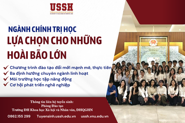 Sinh viên Chính trị học VNU-USSH: Khai phá giới hạn bản thân từ môi trường học tập năng động- Ảnh 1. Sinh viên Chính trị học VNU-USSH: Khai phá giới hạn bản thân từ môi trường học tập năng động- Ảnh 1.