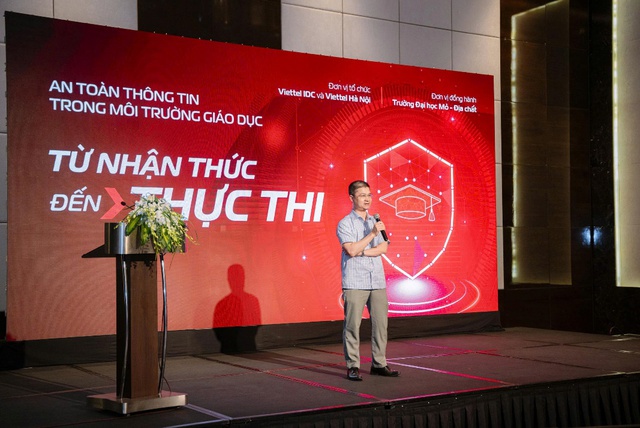 Viettel và trường Đại học Mỏ - Địa chất đồng hành tổ chức hội thảo an toàn thông tin trong môi trường giáo dục: Từ nhận thức đến thực thi- Ảnh 2. Viettel và trường Đại học Mỏ - Địa chất đồng hành tổ chức hội thảo an toàn thông tin trong môi trường giáo dục: Từ nhận thức đến thực thi- Ảnh 2.