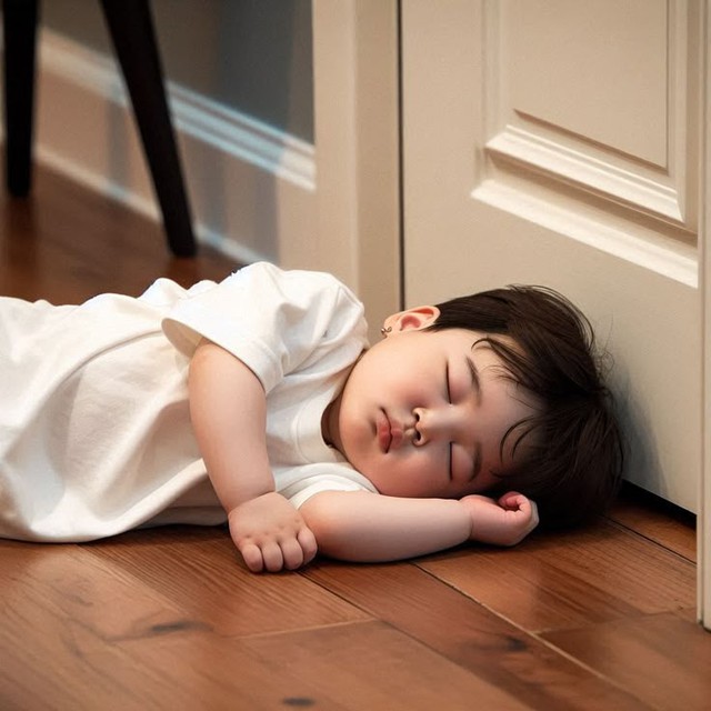 Mẹ bỉm chia sẻ rèn con ngủ theo 
