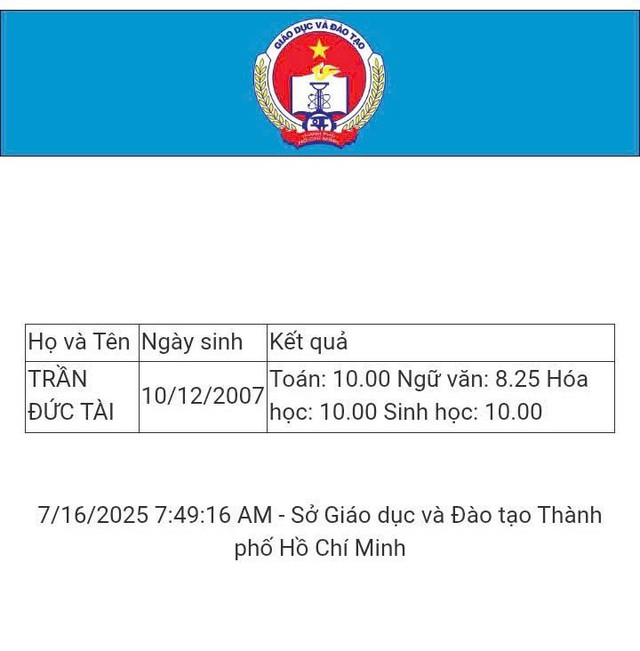 Thủ khoa khối B toàn quốc 2025: Trần Đức Tài và hành trình chinh phục giấc mơ blouse trắng- Ảnh 3.