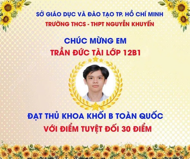 Thủ khoa khối B toàn quốc 2025: Trần Đức Tài và hành trình chinh phục giấc mơ blouse trắng- Ảnh 1.