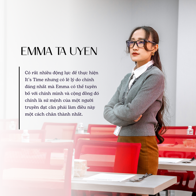 It’s Time: Dự án phi lợi nhuận và hành trình khám phá tiềm năng con người của Th.s Emma Tạ Uyên.- Ảnh 1. It’s Time: Dự án phi lợi nhuận và hành trình khám phá tiềm năng con người của Th.s Emma Tạ Uyên.- Ảnh 1.