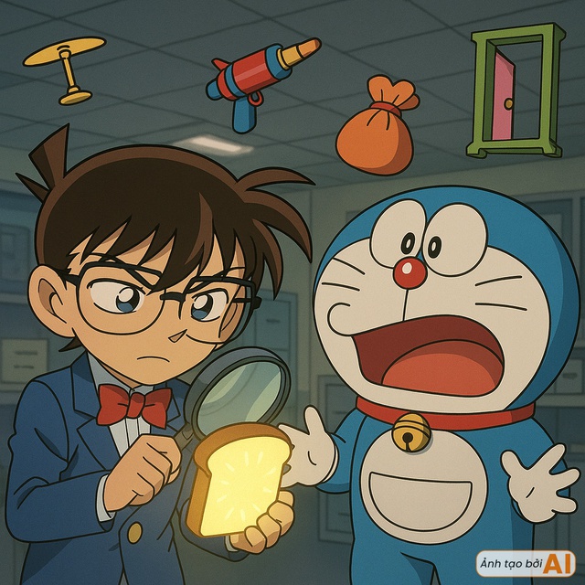 Doraemon mở nhầm cánh cửa thần kỳ, cả nhóm bạn lạc sang thế giới Conan: Kỳ nghỉ hè hỗn loạn nhất từ trước đến nay!- Ảnh 5. Doraemon mở nhầm cánh cửa thần kỳ, cả nhóm bạn lạc sang thế giới Conan: Kỳ nghỉ hè hỗn loạn nhất từ trước đến nay!- Ảnh 5.