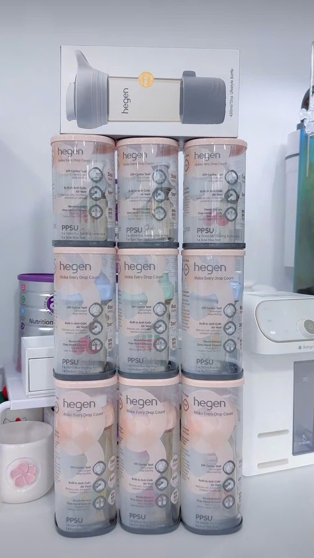 Ngắm BST mới nhà Hegen "giá sương sương" 30 triệu của hot mom sở hữu hơn 800 bình sữa: Con dùng không hết nhưng mẹ vui là được!- Ảnh 1.