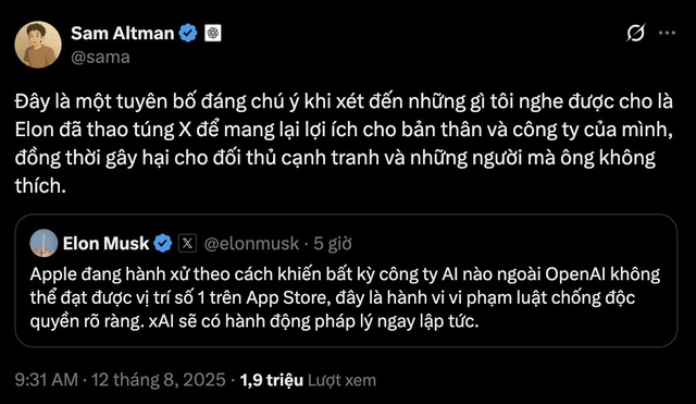 Elon Musk dọa kiện Apple vì "ưu ái" ChatGPT, CEO OpenAI lập tức phản bác- Ảnh 3.