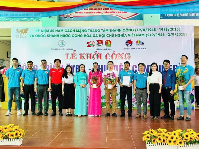 Khởi công công trình “YBA – Thư viện Container” tại xã Hưng Long- Ảnh 3.