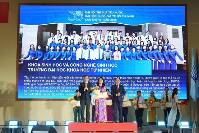 Đại hội Thi đua yêu nước ĐHQG-HCM lần VI: Vinh danh 22 tập thể, 18 cá nhân tiêu biểu và phát động phong trào giai đoạn 2025-2030- Ảnh 2.