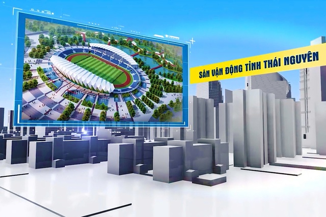 Phối cảnh Dự án sân vận động Thái Nguyên.