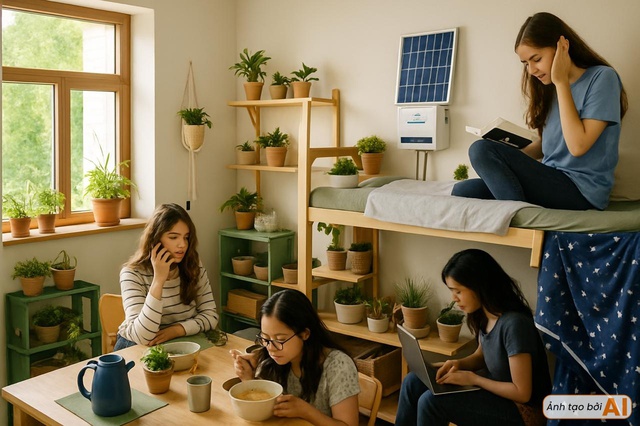 Phòng trọ sinh viên “biến hình”: Không gian nhỏ làm thế nào vẫn dư dả sống xanh?- Ảnh 2.