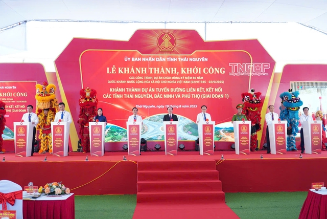 Thái Nguyên: Đồng loạt khởi công, khánh thành 6 công trình, dự án chào mừng 80 năm ngày Quốc - Ảnh 8. Thái Nguyên: Đồng loạt khởi công, khánh thành 6 công trình, dự án chào mừng 80 năm ngày Quốc - Ảnh 8.
