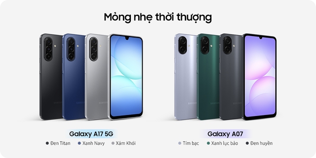 Samsung ra mắt Galaxy A17 và A07: Smartphone phổ thông nay đã có AI, camera 50 "chấm", giá từ 3.39 triệu- Ảnh 6.