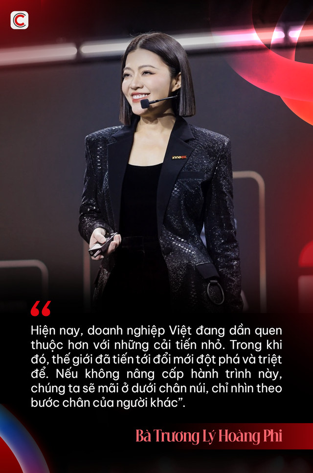 Bà Trương Lý Hoàng Phi: Đối với DN Việt, đổi mới là hành trình LEO NÚI, nếu không chịu nâng cấp sẽ mãi nhìn theo bước chân người khác!- Ảnh 1. Bà Trương Lý Hoàng Phi: Đối với DN Việt, đổi mới là hành trình LEO NÚI, nếu không chịu nâng cấp sẽ mãi nhìn theo bước chân người khác!- Ảnh 1.