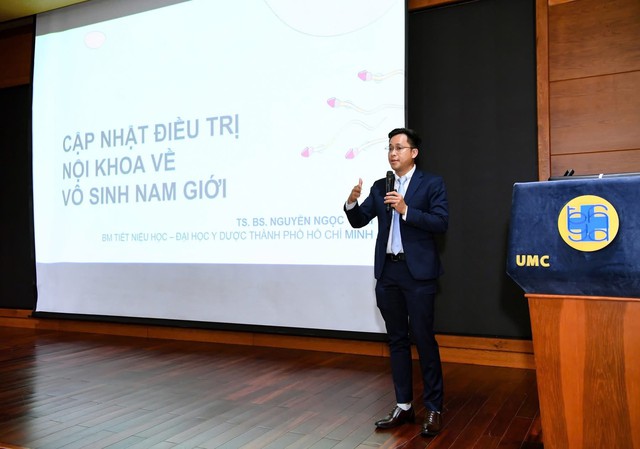 TS BS. Nguyễn Ngọc Thái - Khoa Tiết niệu BV ĐHYD tập trung vào những tiến bộ trong chẩn đoán và điều trị vô sinh nam. TS BS. Nguyễn Ngọc Thái - Khoa Tiết niệu BV ĐHYD tập trung vào những tiến bộ trong chẩn đoán và điều trị vô sinh nam.