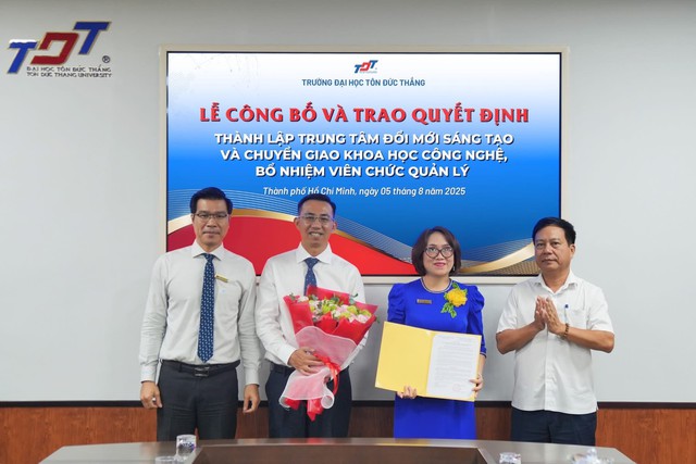 Trường Đại học Tôn Đức Thắng thành lập Trung tâm Đổi mới sáng tạo và Chuyển giao Khoa học công nghệ: Bước tiến chiến lược trong kỷ nguyên 4.0- Ảnh 1.