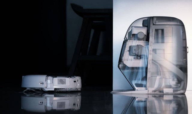 DJI đổi gió làm robot hút bụi: Dock sạc trong suốt, tự giặt sấy, hút mạnh tận 25kPa, né được sợi cáp sạc chỉ 2mm- Ảnh 2. DJI đổi gió làm robot hút bụi: Dock sạc trong suốt, tự giặt sấy, hút mạnh tận 25kPa, né được sợi cáp sạc chỉ 2mm- Ảnh 2.