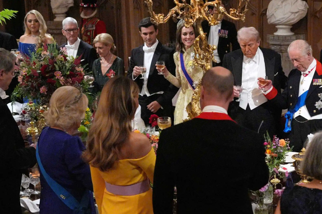 Quốc yến Windsor gây sốc: Vương phi Kate sánh đôi cùng con rể nhà Trump, Tiffany bị “ra rìa”- Ảnh 1.