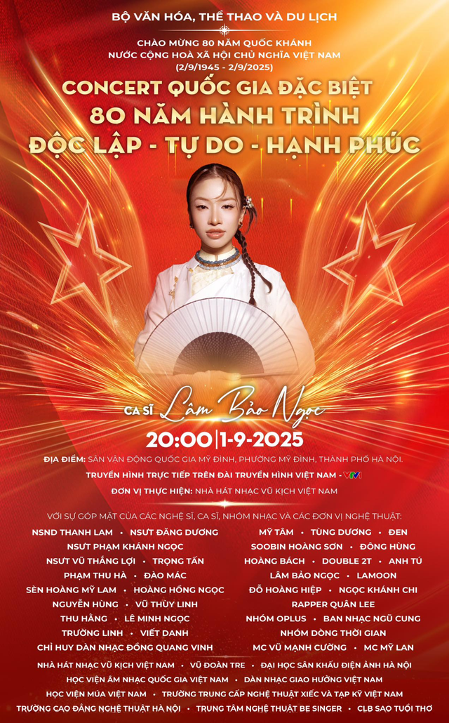 Nữ ca sĩ hát mở màn concert Quốc gia đặc biệt: Là Em Xinh duy nhất mang quân hàm Thượng úy, cực đắt show dịp Đại lễ 2/9- Ảnh 3. Nữ ca sĩ hát mở màn concert Quốc gia đặc biệt: Là Em Xinh duy nhất mang quân hàm Thượng úy, cực đắt show dịp Đại lễ 2/9- Ảnh 3.