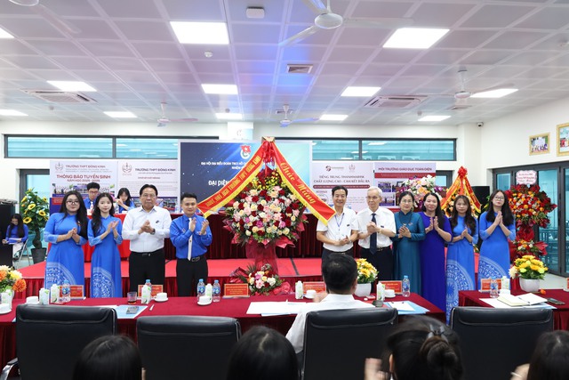 Đại hội Đại biểu Đoàn TNCS Hồ Chí Minh trường THPT Đông Kinh nhiệm kỳ 2025 – 2026 thành công tốt đẹp- Ảnh 1.