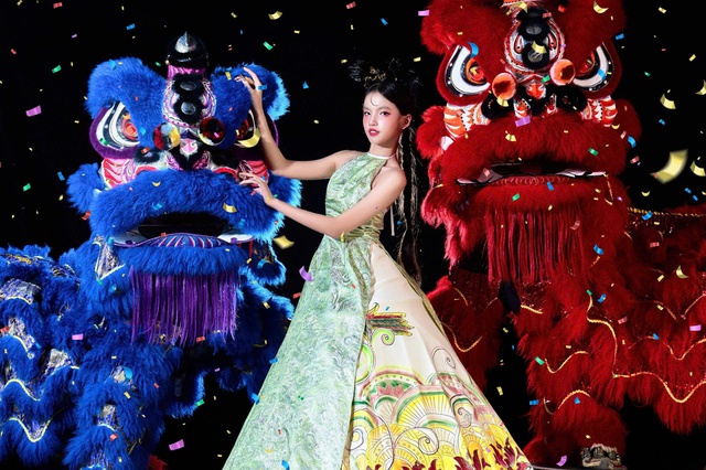 Á quân người mẫu ảnh nhí Tạ Thảo Hiền hóa “thần tiên tỷ tỷ” trong bộ ảnh Trung thu “Vũ khúc Lân Nhi” của NTK Châu Loan- Ảnh 5.