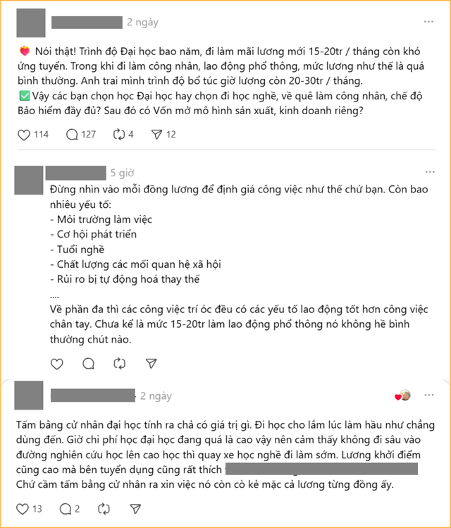 Tốt nghiệp cấp 3, đi làm kiếm tiền trước đã, Đại truc tiep bong da hom nay để sau: Cách Gen Z vượt qua ám ảnh thất nghiệp?- Ảnh 3.