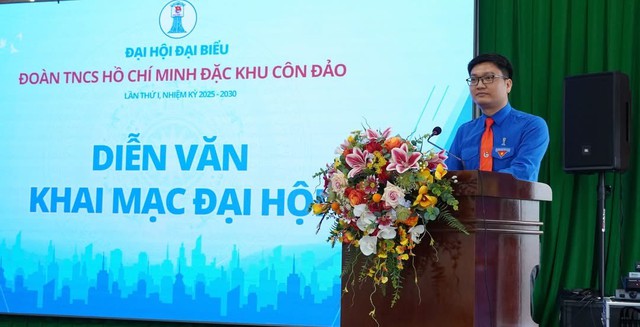 Đại hội đại biểu Đoàn TNCS Hồ Chí Minh đặc khu Côn Đảo lần thứ I: Dấu ấn tiên phong, đơn vị đặc khu đầu tiên của TP. Hồ Chí Minh hoàn thành Đại hội Đoàn cấp xã, phường, đặc khu- Ảnh 1.