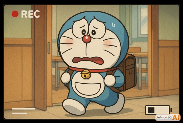 Đặt camera theo dõi ngày tựu trường của nhóm bạn Doraemon: lich truc tiep bong da ngoai hang anh suýt đi muộn, Shizuka vẫn chuẩn "ngoan xinh yêu"- Ảnh 5.