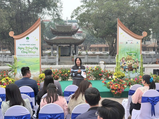 Gi&aacute;m đốc TreeBank Nguyễn Thị Hương Giang chia sẻ tại sự kiện.