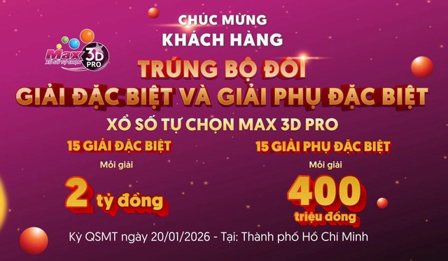 Chưa từng có của Vietlott: Một vé tại TP HCM trúng toàn bộ giải "khủng"- Ảnh 1. Chưa từng có của Vietlott: Một vé tại TP HCM trúng toàn bộ giải "khủng"- Ảnh 1.