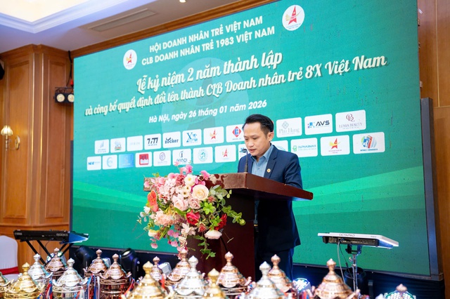 Lễ kỷ niệm 2 năm th&agrave;nh lập v&agrave; c&ocirc;ng bố đổi t&ecirc;n th&agrave;nh CLB Doanh nh&acirc;n trẻ 8x Việt Nam - Ảnh 1.