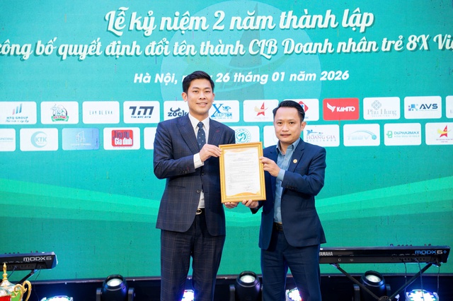 Lễ kỷ niệm 2 năm th&agrave;nh lập v&agrave; c&ocirc;ng bố đổi t&ecirc;n th&agrave;nh CLB Doanh nh&acirc;n trẻ 8x Việt Nam - Ảnh 2.