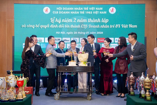 Lễ kỷ niệm 2 năm th&agrave;nh lập v&agrave; c&ocirc;ng bố đổi t&ecirc;n th&agrave;nh CLB Doanh nh&acirc;n trẻ 8x Việt Nam - Ảnh 3.