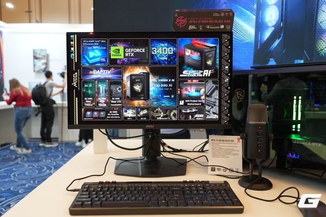 Một v&ograve;ng gian h&agrave;ng MSI tại CES 2026 với AI PC, m&agrave;n h&igrave;nh v&agrave; phụ kiện gaming: AI l&agrave;m l&otilde;i, trải nghiệm l&agrave;m trung t&acirc;m- Ảnh 6.