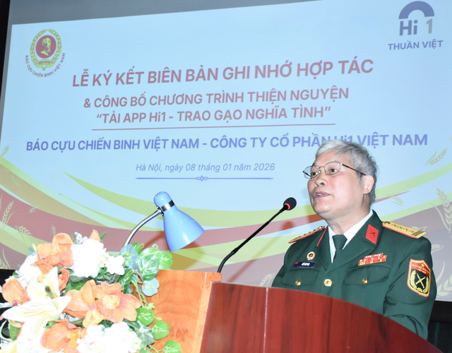 B&aacute;o Cựu chiến binh Việt Nam k&yacute; kết hợp t&aacute;c truyền th&ocirc;ng, ph&aacute;t động chiến dịch "Tải ứng dụng Hi1 - Trao gạo nghĩa t&igrave;nh"- Ảnh 4.
