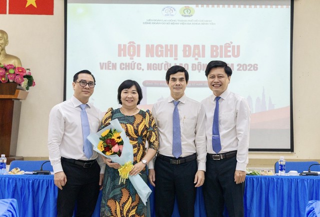Hội nghị đại biểu vi&ecirc;n chức Bệnh viện đa khoa B&igrave;nh T&acirc;n 2026: Đồng h&agrave;nh n&acirc;ng tầm chất lượng y tế- Ảnh 3.