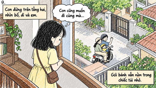 Chiếc xe m&aacute;y chỉ đủ chỗ cho bố v&agrave; mẹ kế chở em b&eacute; đi chơi, vậy th&igrave; trong căn nh&agrave; n&agrave;y c&ograve;n chỗ n&agrave;o cho con kh&ocirc;ng?- Ảnh 9.