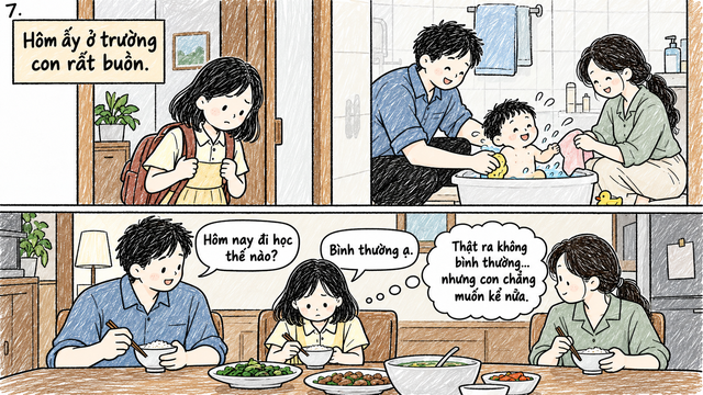 Chiếc xe m&aacute;y chỉ đủ chỗ cho bố v&agrave; mẹ kế chở em b&eacute; đi chơi, vậy th&igrave; trong căn nh&agrave; n&agrave;y c&ograve;n chỗ n&agrave;o cho con kh&ocirc;ng?- Ảnh 7.