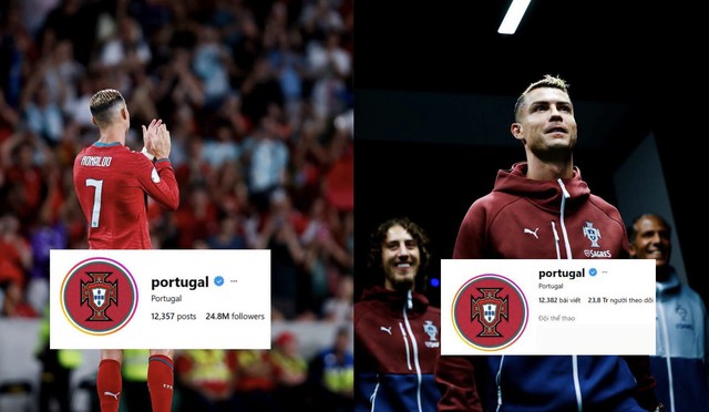 Ronaldo "dứt áo ra đi", trang MXH của LĐBĐ Bồ Đào Nha lập tức "bay màu" hơn 1 triệu lượ theo dõi - Ảnh 1.