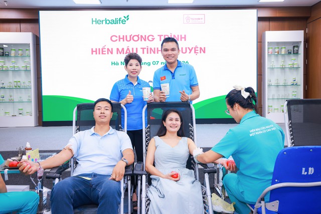 Herbalife Việt Nam tổ chức Ng&agrave;y Hiến M&aacute;u T&igrave;nh Nguyện 2026 tại TP. Hồ Ch&iacute; Minh v&agrave; H&agrave; Nội, tiếp nhận 183 đơn vị m&aacute;u - Ảnh 2.