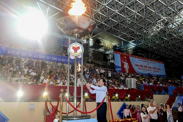 L&agrave;o Cai tổ chức Đại hội Thể dục thể thao&nbsp;lần thứ I, với 18 m&ocirc;n thi, 165 bộ huy chương v&agrave; 2500 vận động vi&ecirc;n tranh t&agrave;i- Ảnh 1.