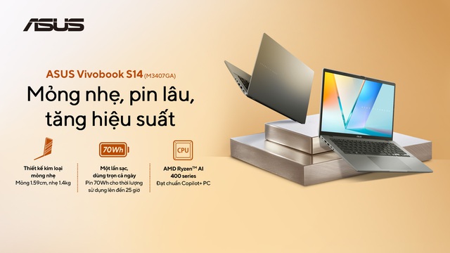 ASUS giới thiệu loạt laptop d&ugrave;ng chip Ryzen AI 400 Series đầu ti&ecirc;n tại Việt Nam- Ảnh 1.