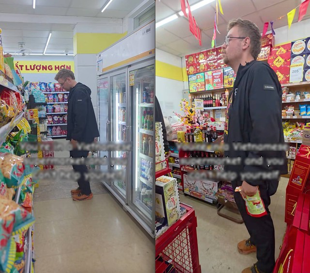 Đi si&ecirc;u thị ở Việt Nam, kh&aacute;ch T&acirc;y li&ecirc;n tục lắc người đầy kh&oacute; hiểu- Ảnh 1.