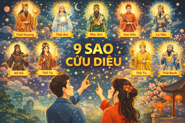 Sao chiếu mệnh năm B&iacute;nh Ngọ 2026: 9 sao tốt - xấu v&agrave; c&aacute;ch h&oacute;a giải- Ảnh 1.